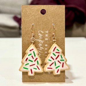 Frosted Sugar Cookie Christmas Earrings | Gifts For Bakers