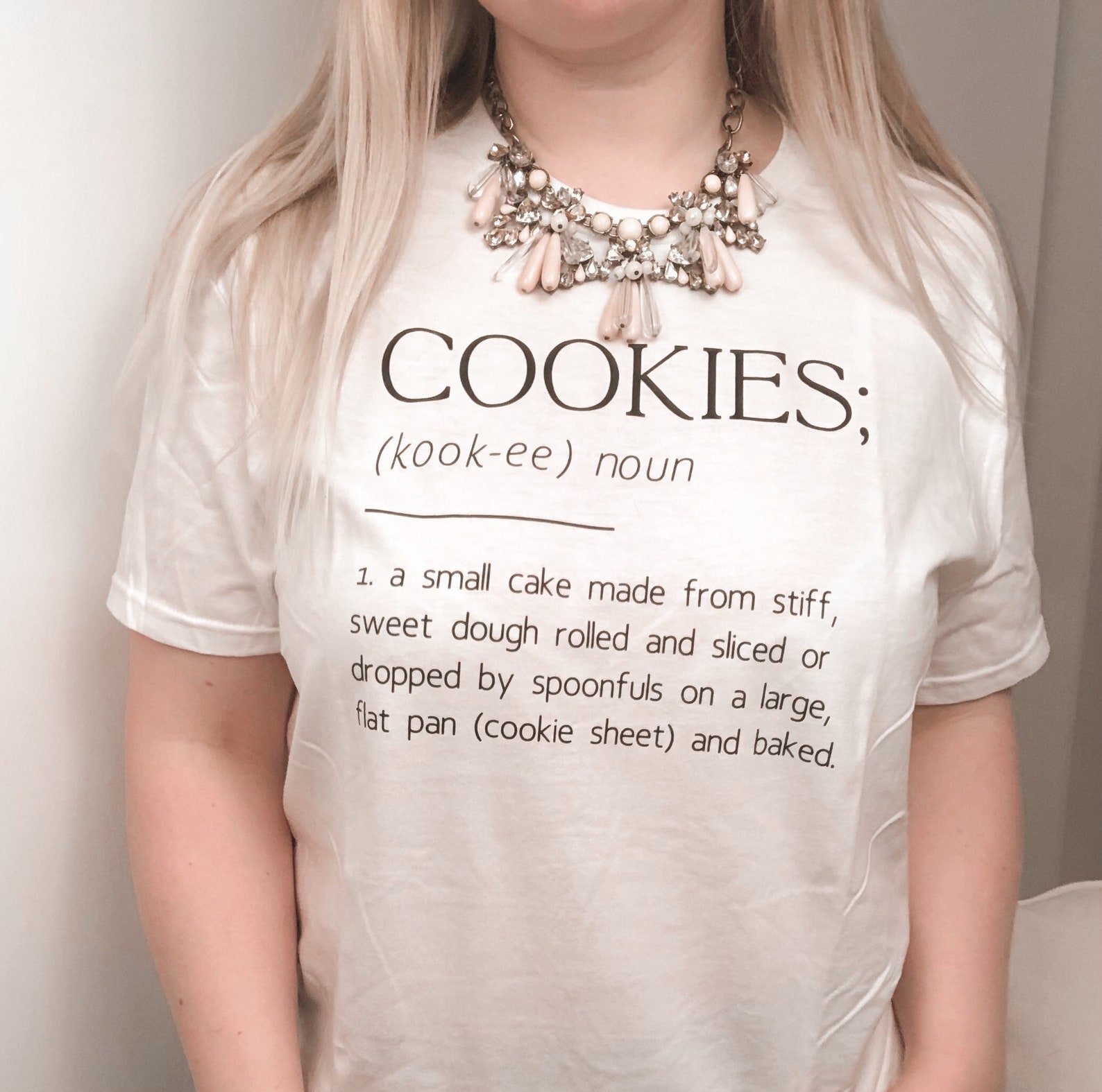 The Cookie Definition Crew Neck Tshirt Women's Baking Etsy Canada