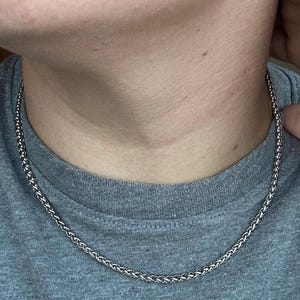 Non-Binary Stainless Steel Chain, Slim