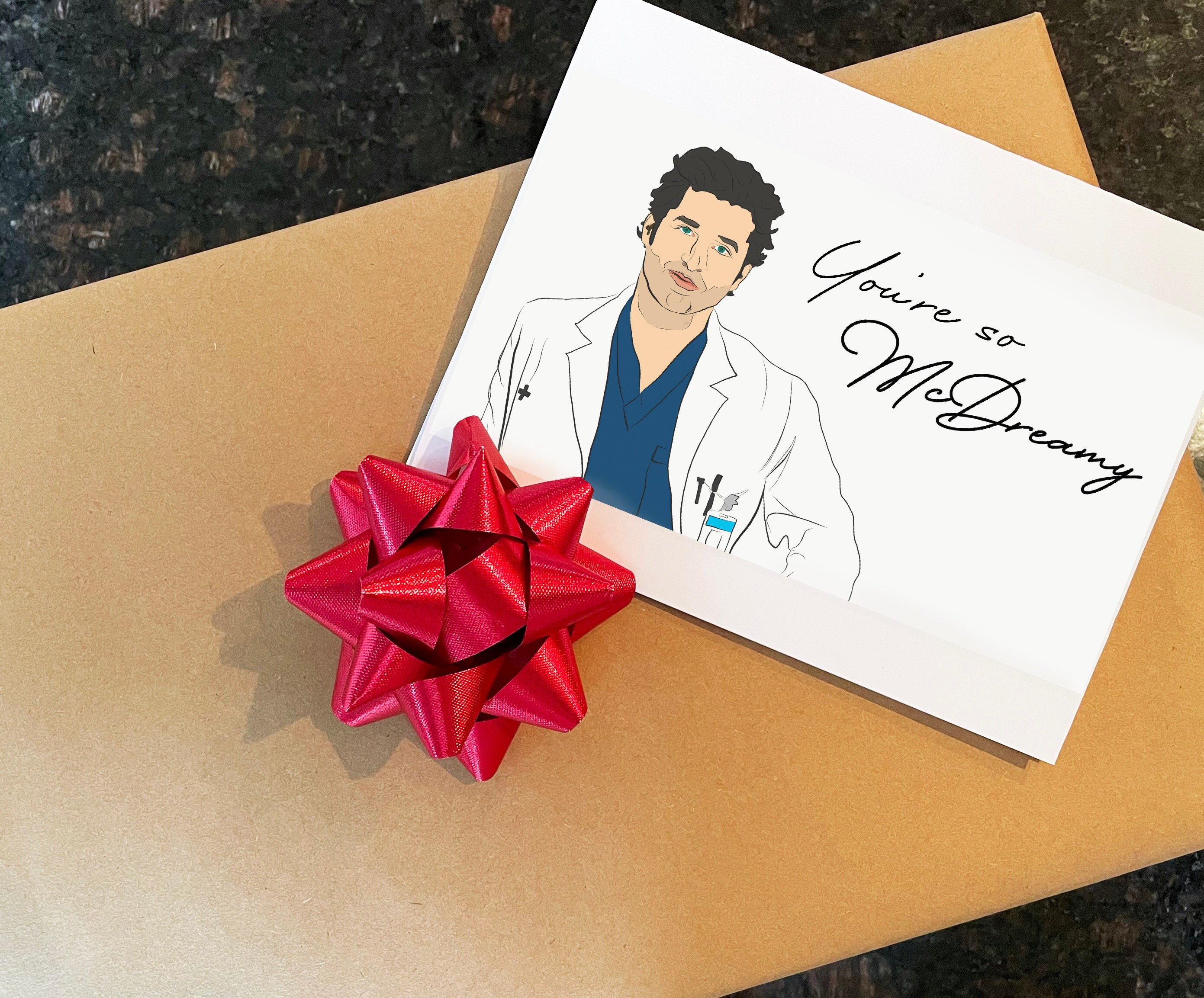 McDreamy anniversary, love, Valentine's Day card: digital download