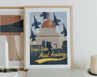United States Naval Academy Poster Digital Download