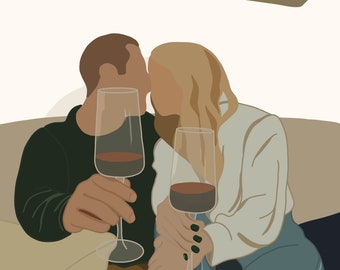 Custom Minimalist Digital Portraits