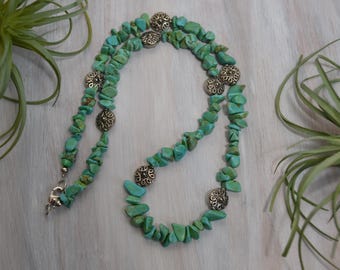 Turquoise Howlite Necklace