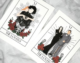 Tarot Valentine's Cards // Horror Valentine's Day Cards // Valentine's Day Cards // Art Prints // Horror Art Prints