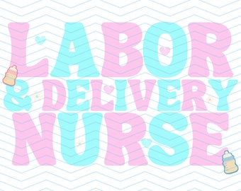 labor and delivery nurse PNG File, l&d nurse, dtf, nursing file, nursing apparel, nursing tshirt design, digital download, flowers, nurse