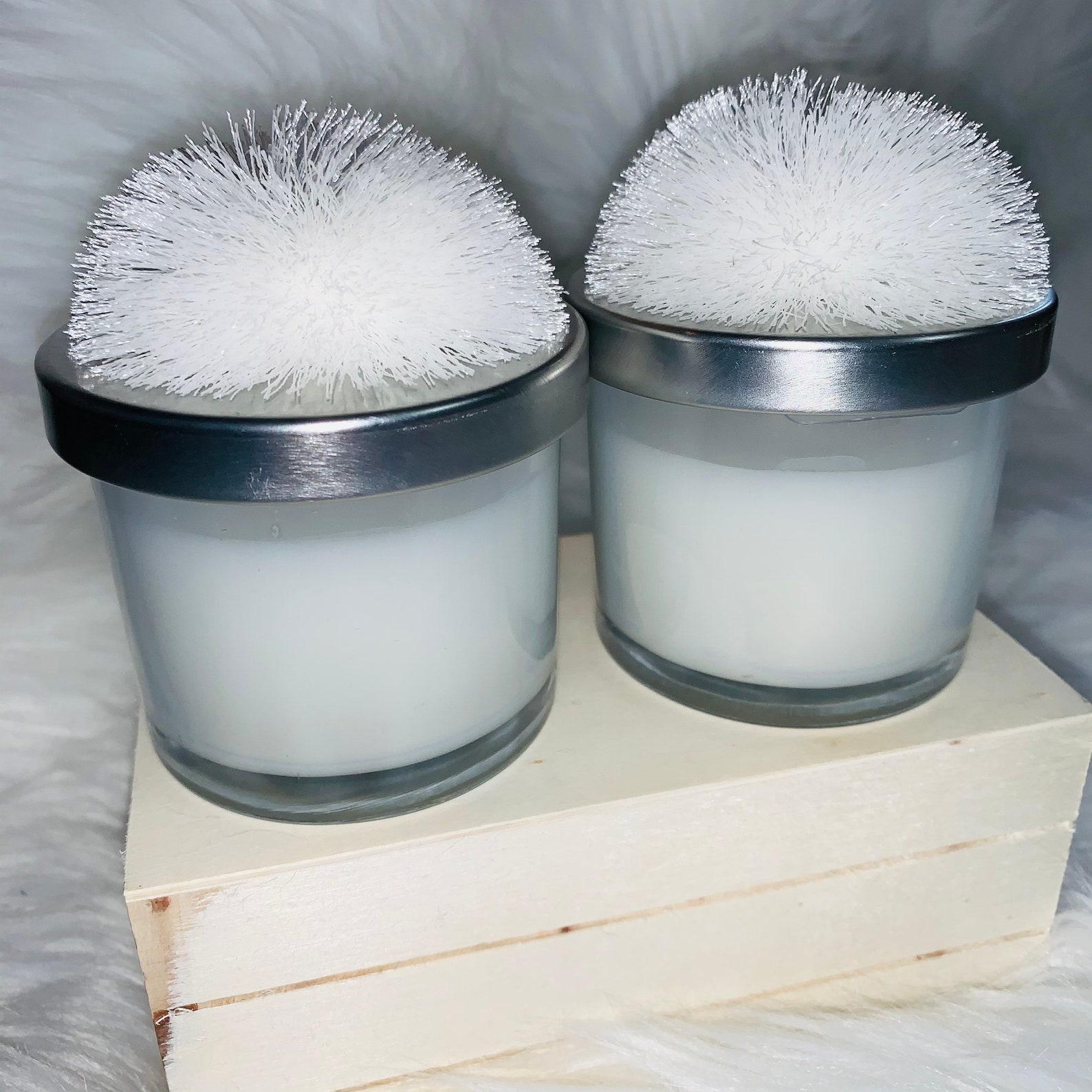 Pom Pom Candles Etsy