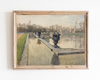 Versailles Fountain Art Print – Classic French Painting