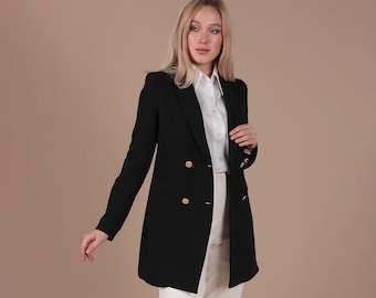 Cidere Black Blazer for Women Ladies Blazer Jacket Casual Jackets Cidere Black Blazer for Women Ladies Blazer Jacket Casual Jackets