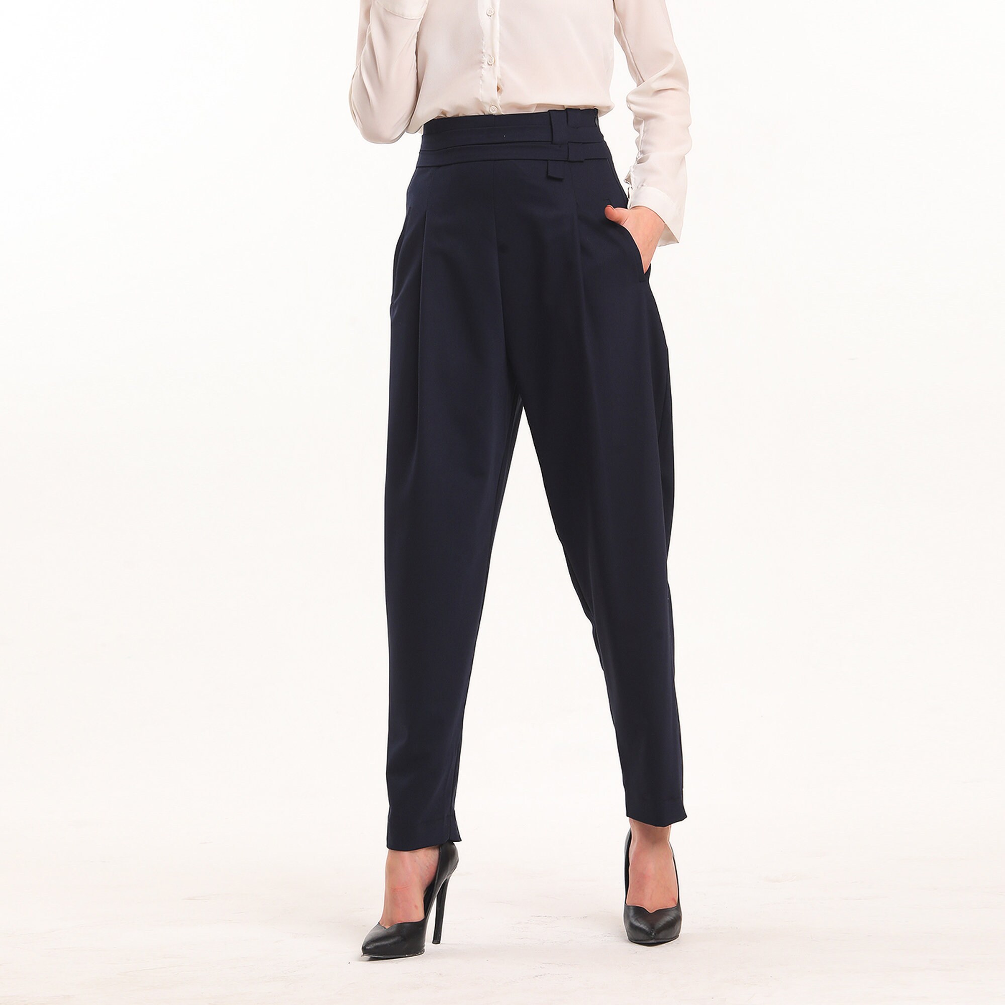  Uillui Formal Suit Pants for Women High Waist Slim Fit