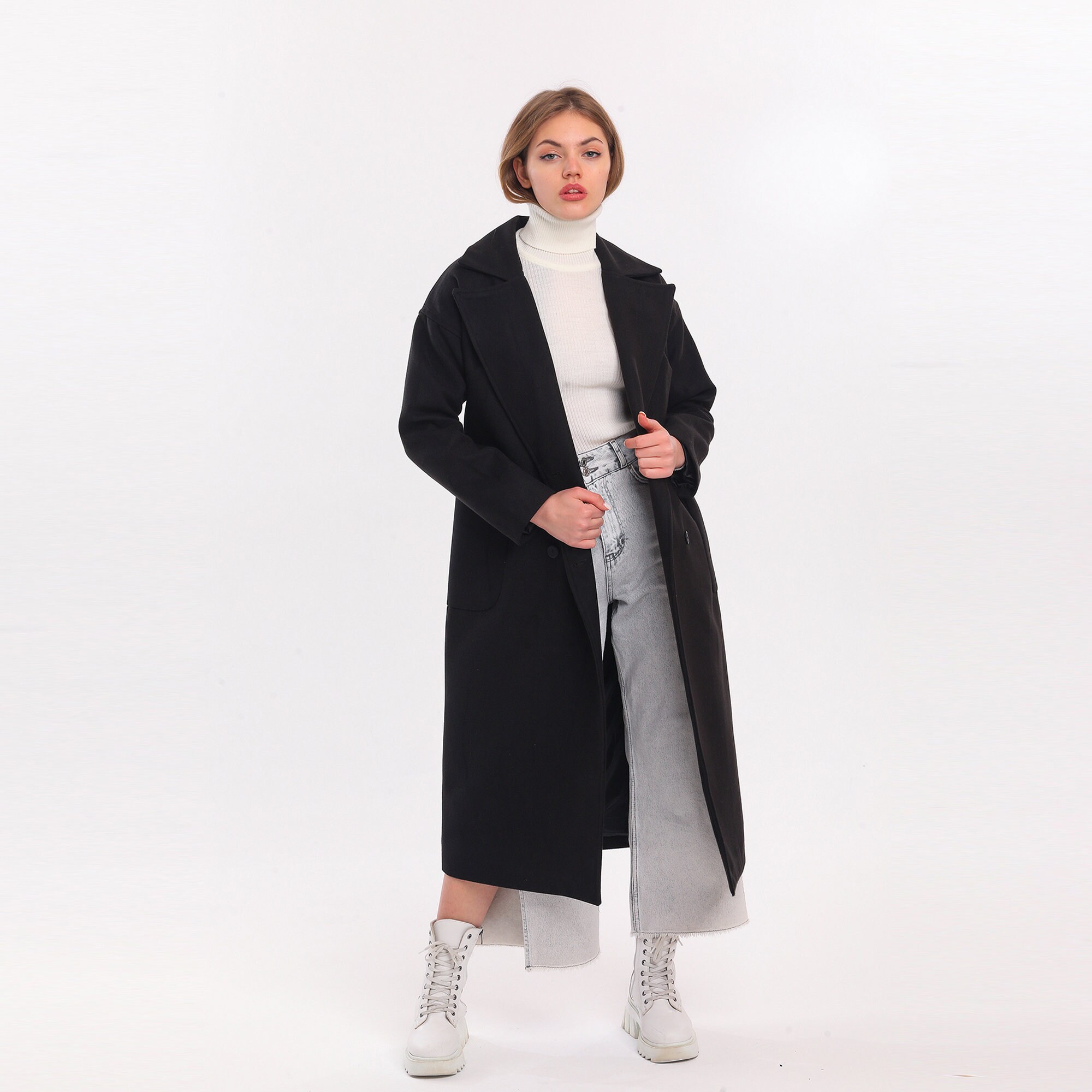 アウター no PayPayモール店 通販 PayPayモール collar long coat MAGASEEK などを