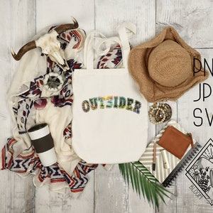 Outsider Vanlife Mountains Outdoors Varsity Text SVG PNG Tshirt Cricut Cutting File