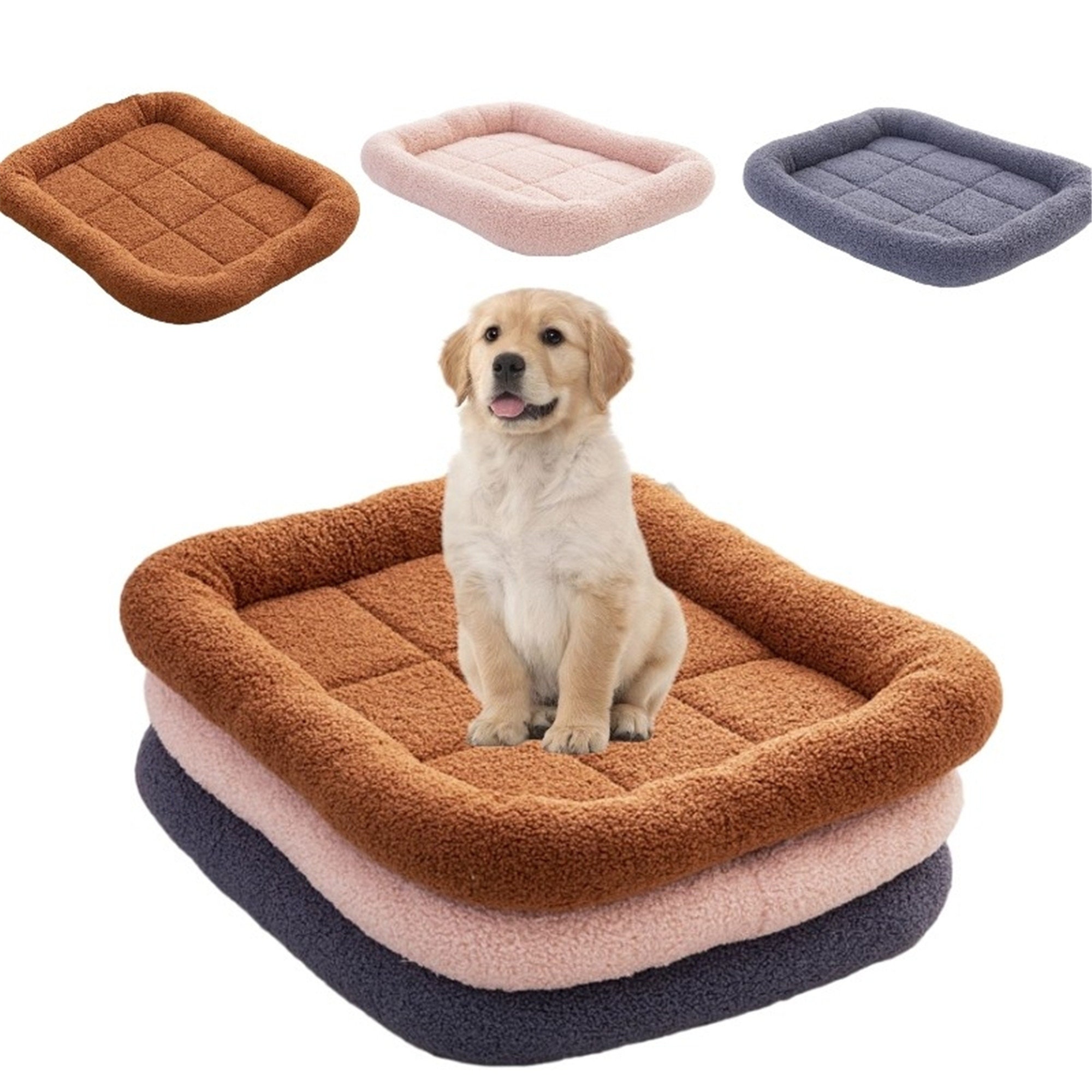 Pet Bed Fleece Beds For Small Large Dogs Cats Pad Winter Dog Etsy