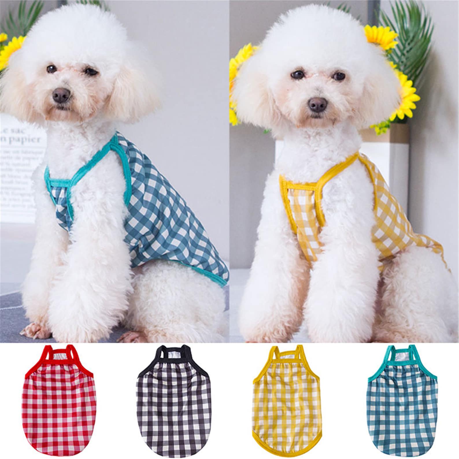 Classic Cute Stripes Color Pet Supplies Fashion Camisole Etsy