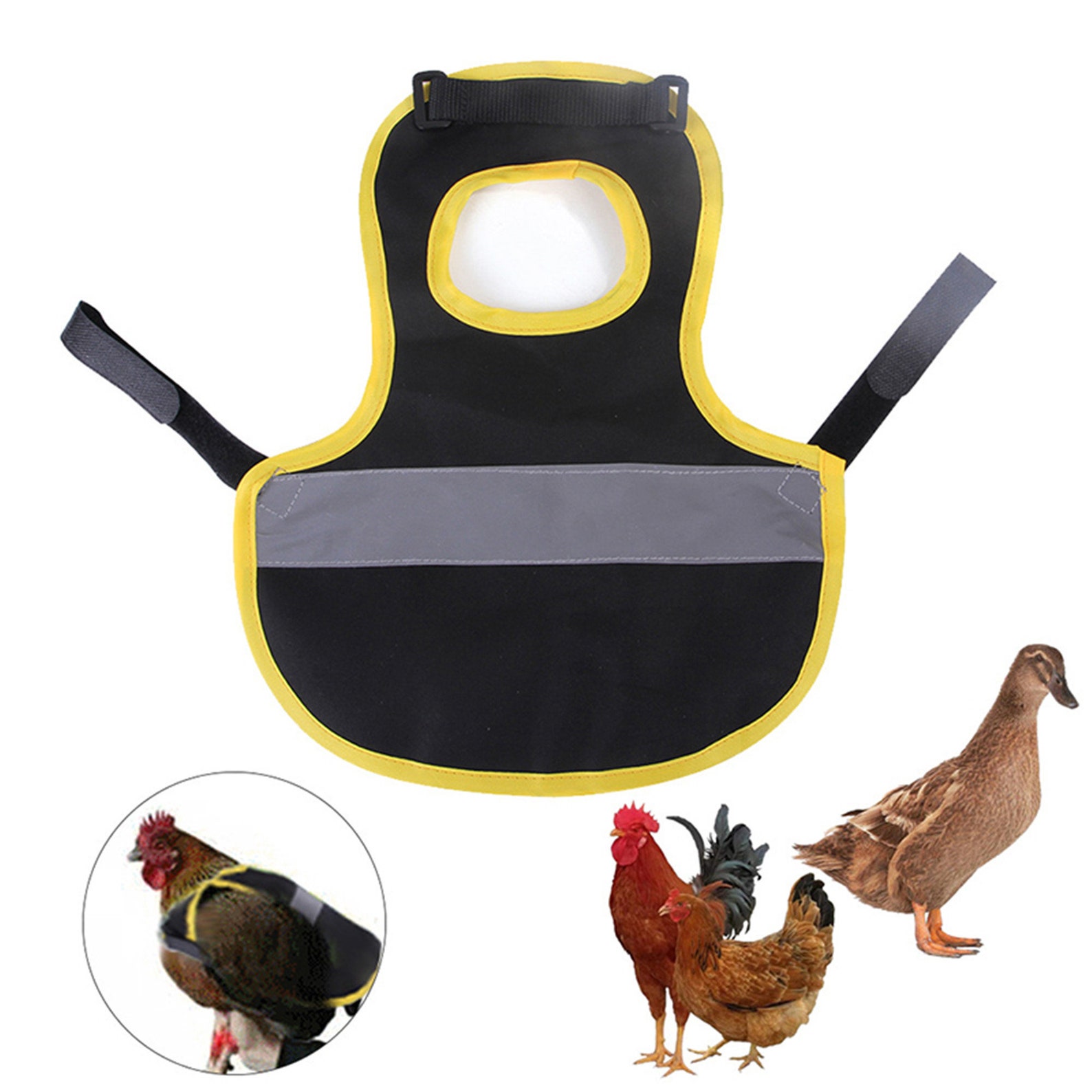 Black Chicken Reflective Vest Pet Harness Pet Clothes Etsy