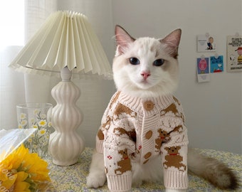 cat sweater etsy