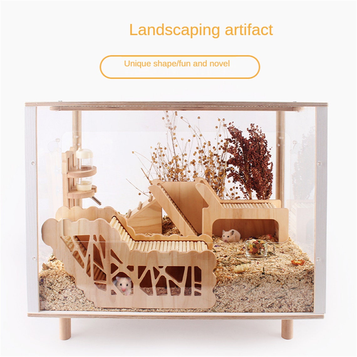 Log Hamster Tunnel Underground Cave Hamster Shelter Hamster Etsy