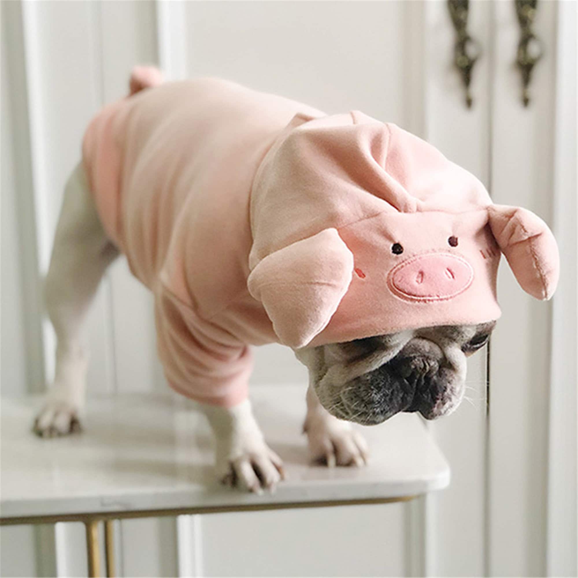Pug Clothes For Pugs
 Pug Cute Pig Shape Velvet Funny Costume Pet Dog Clothes for