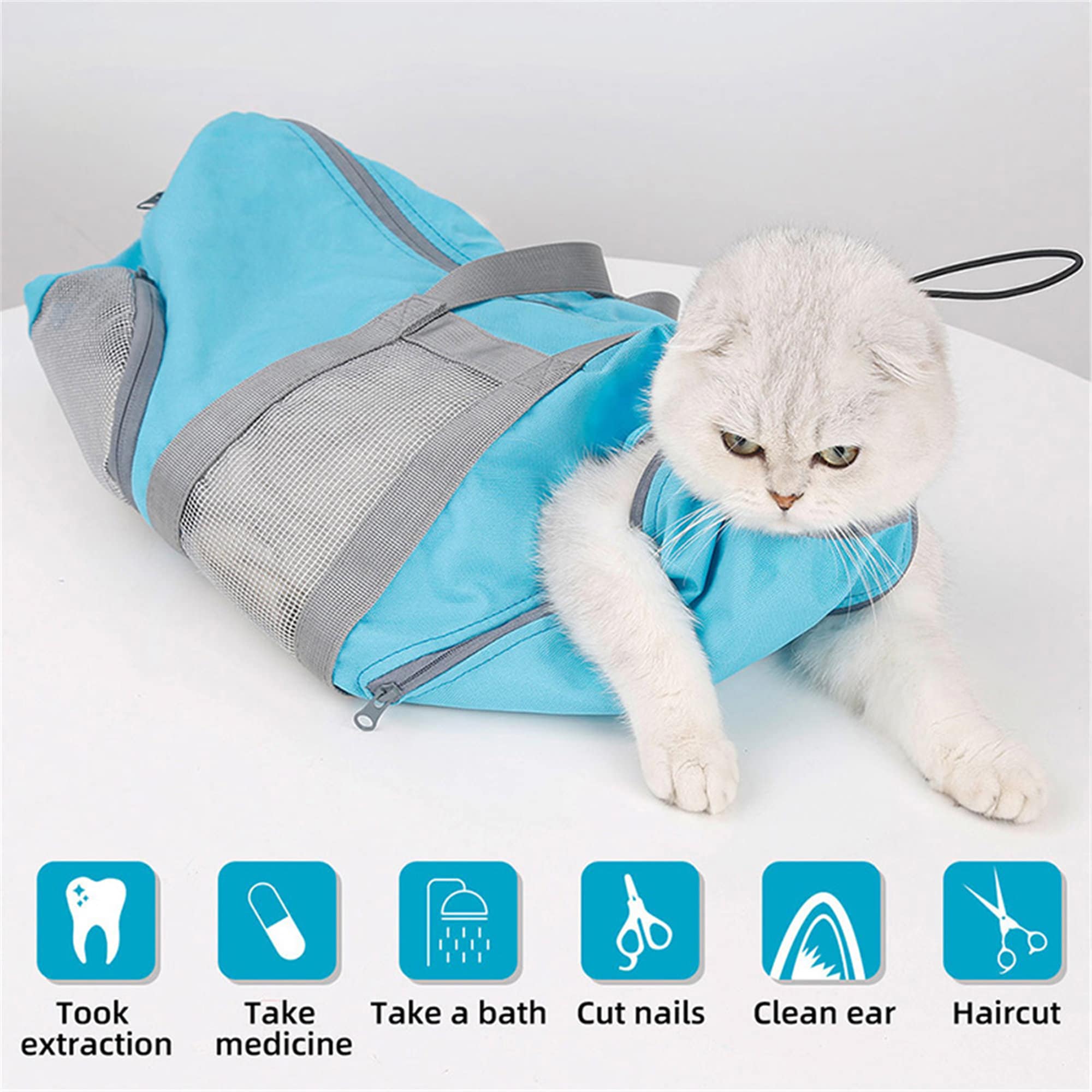 Multifunctional Cat Grooming Bag Restraint Bag Cats Nail Etsy