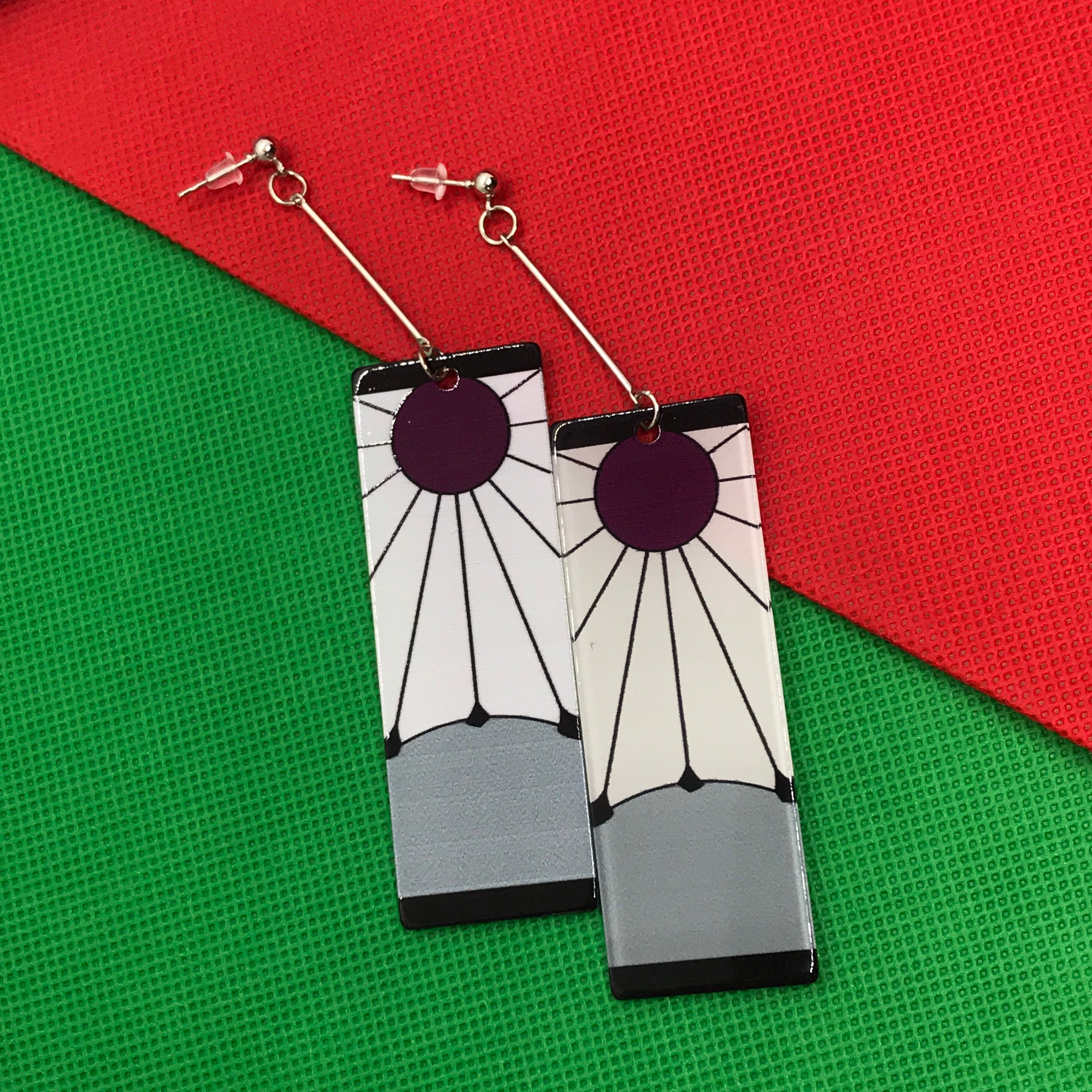 Hanafuda earrings kawaii earrings anime earrings earrings Etsy