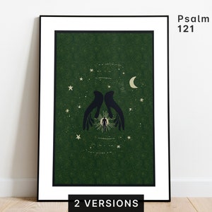 Psalm 121, Digital Download, Gospel Art, Digital Print, Bible Wall Art, psalm 121 2, psalm 121 1 8 wall art, Faith Print, Instant Download