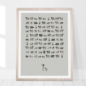 Jesus Leaves the 99 sheep, Parable of the Good Shepherd, Lost Sheep, Gospel Art, Digital Print, Jesus Wall Art, Bible Wall Art