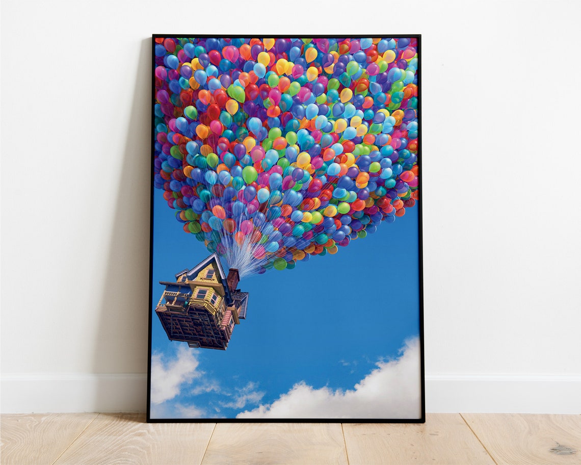 Up Movie Poster Print Disney Pixar Poster Wall Art Decor Etsy