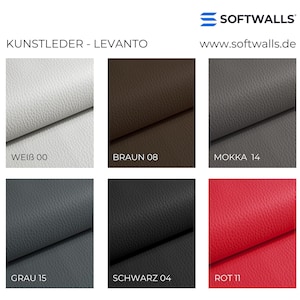 Fabric sample Levanto faux leather - For the Softwalls® wall cushion / bed bench / pillowcase