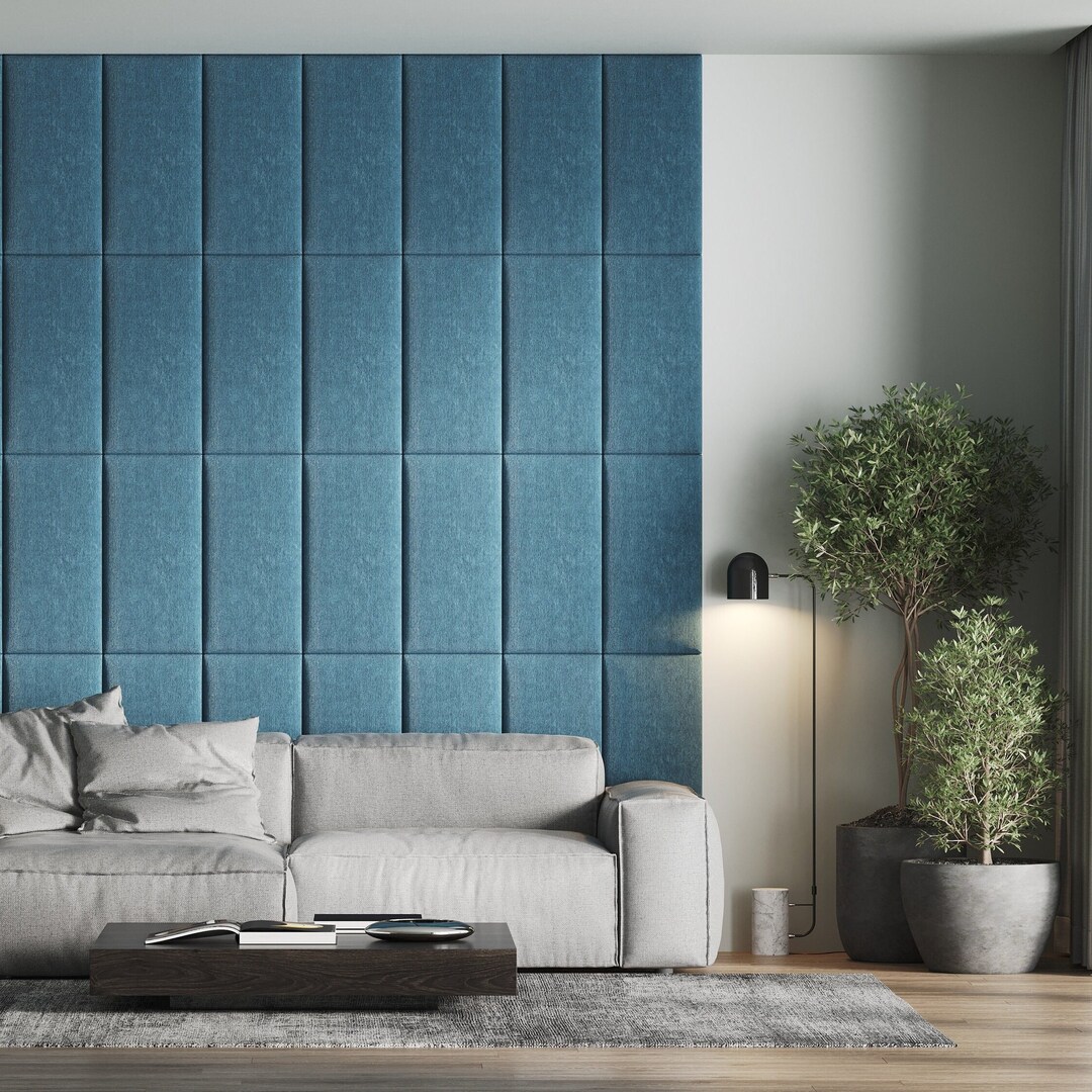 Upholstered Bed Headboard Velour Wall Panel Wall Covering Wall Cushion