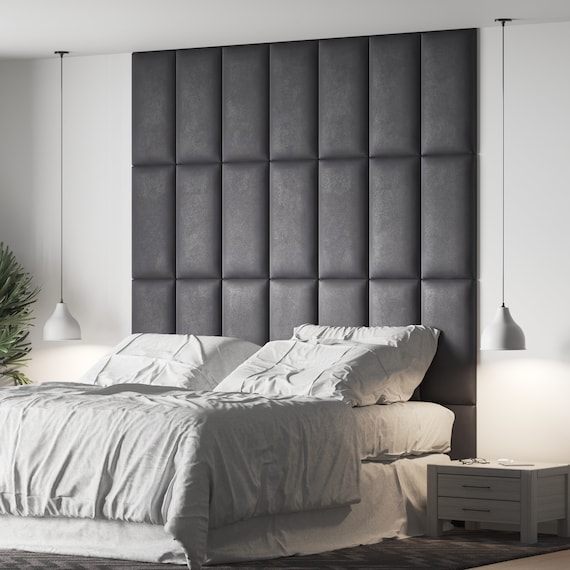Buy Wall Cushion Leather Black 30x30 Cm Wall Pillow Headboard Bed