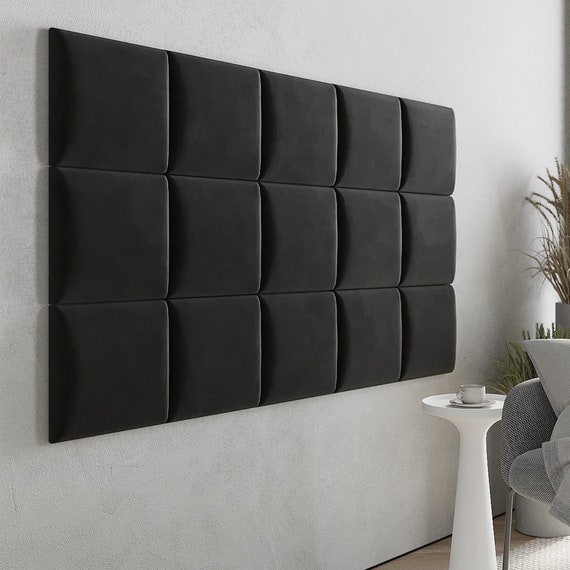 Buy Wall Cushion Leather Black 30x30 Cm Wall Pillow Headboard Bed