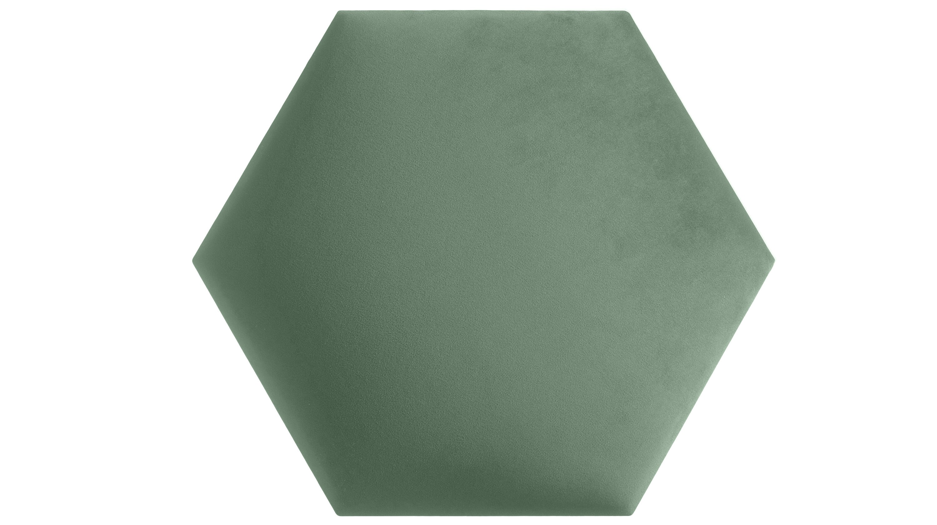 Upholstered Wall Cushion Hexagon Mint Headboard Bed Wall Etsy