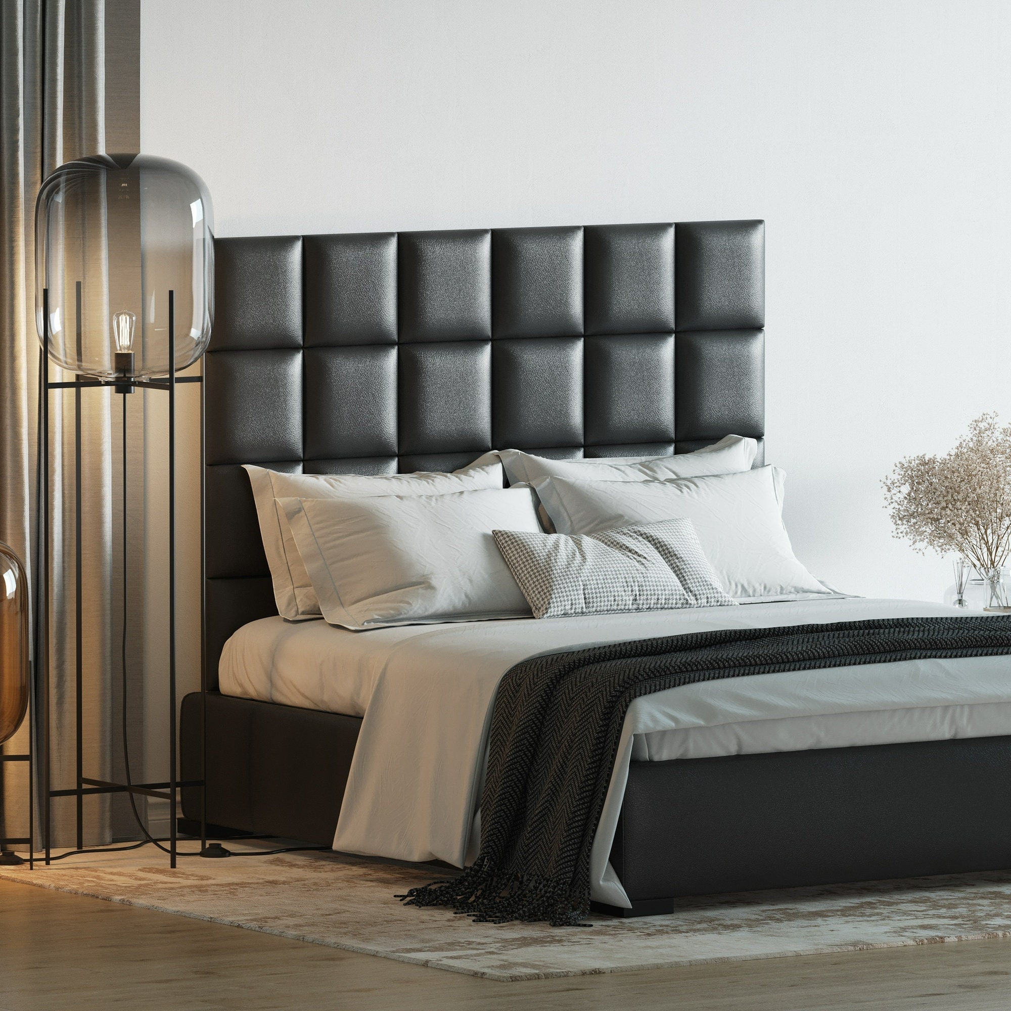 Leather hotsell cushion bed