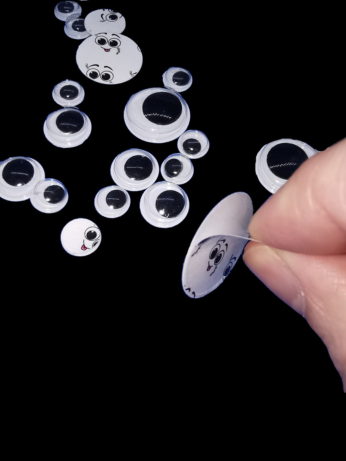 MrGooglyeye MixedSize & SelfAdhesive Googly Eyes 50pcs in an Etsy