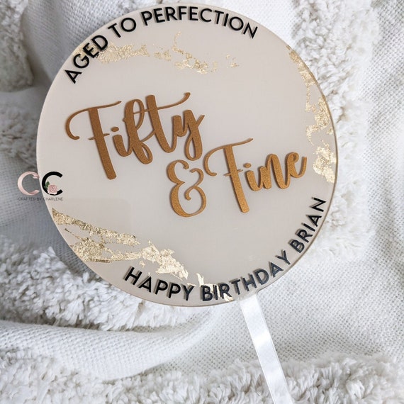 Acrylic Cake Topper - Personalized Accessories