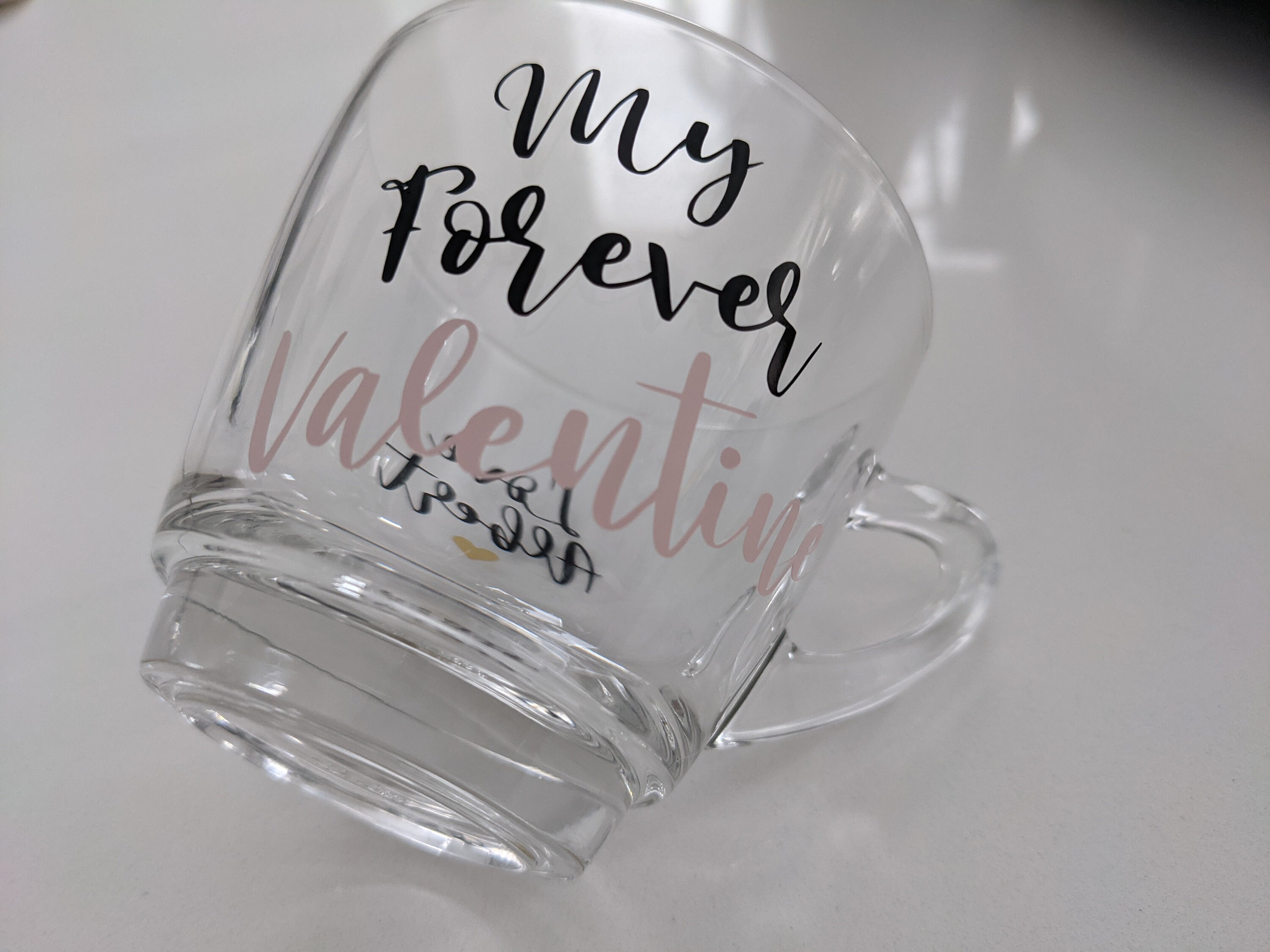 Personalized Glass Coffee Mug with Saucer Custom Glass Mug Etsy