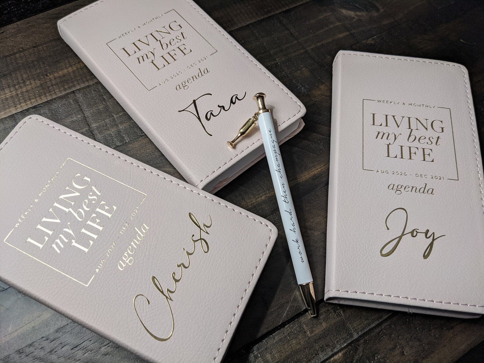 Personalized Agenda Agenda Personalized Blush/Gold Agenda Etsy