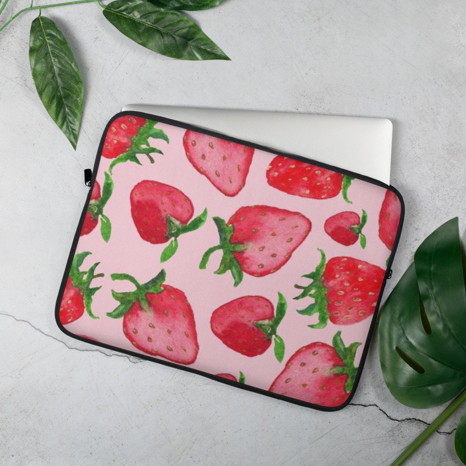 Strawberries Laptop Sleeve Etsy