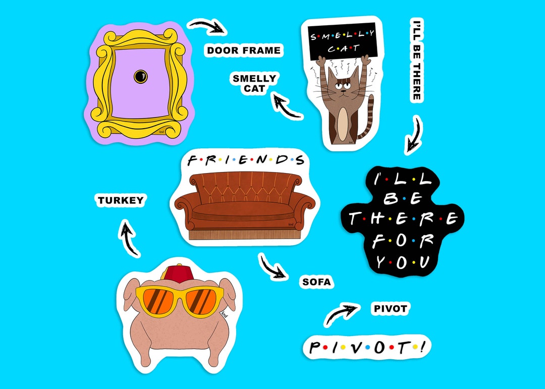 Sticker Pegatinas Friends TV Show - Etsy