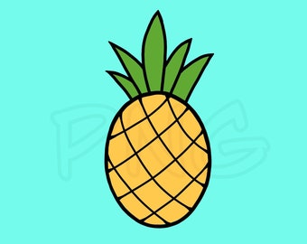 Pineapple PNG Instant Digital Download