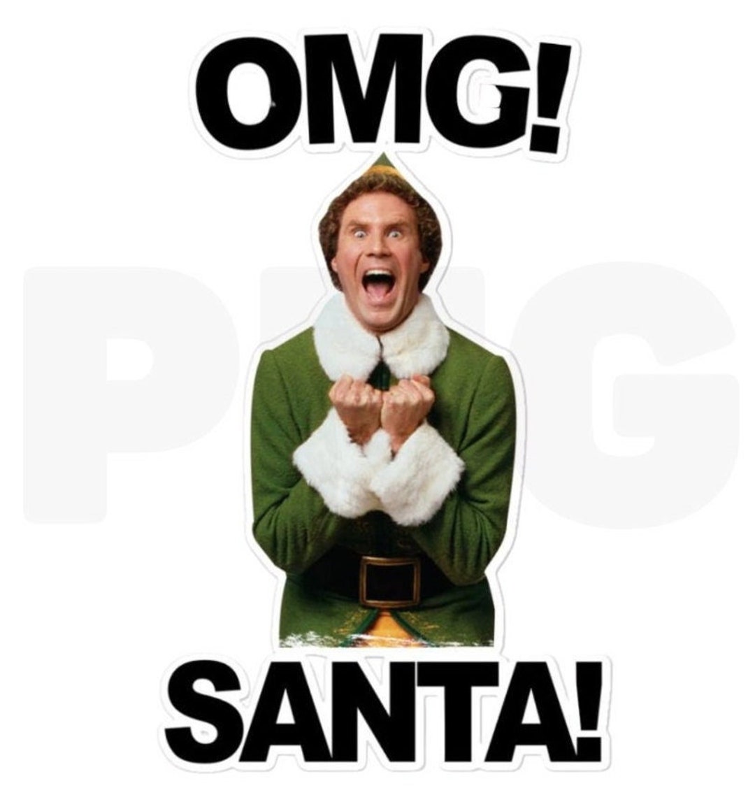 OMG SANTA Elf PNG Digital Download - Etsy