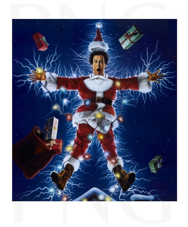 Clark Griswold Family Vacation Santa Christmas Lights image 1