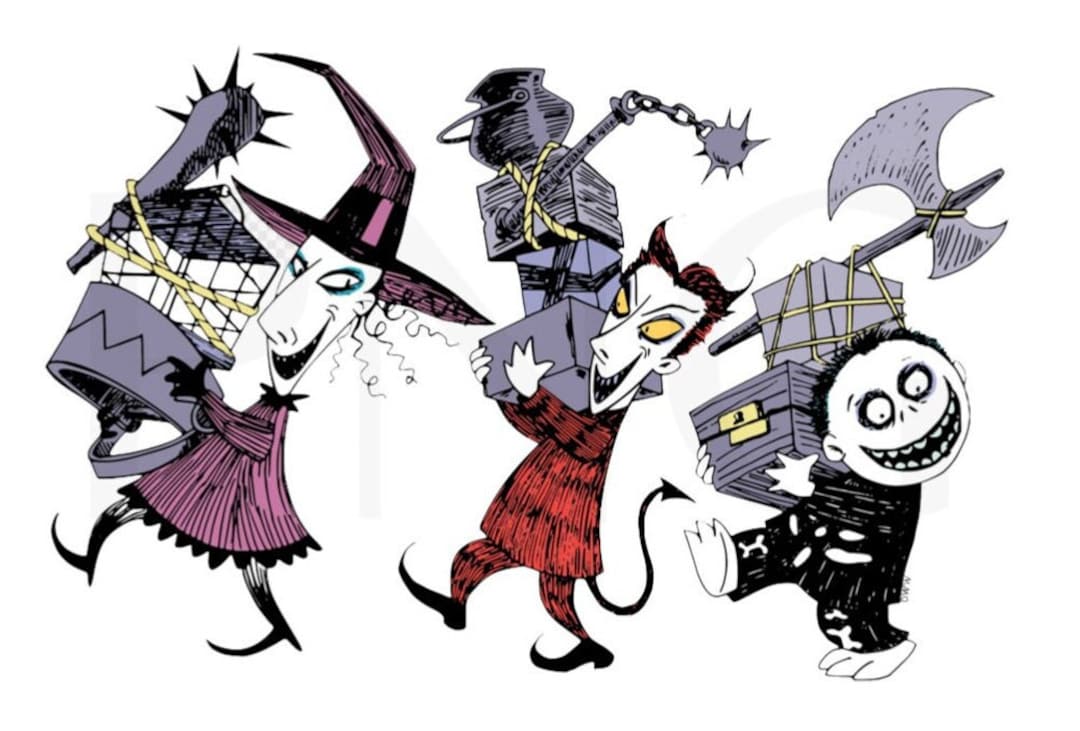 nightmare-before-christmas-trick-or-treaters-lock-shock-barrel-cartoon-png-instant-digital