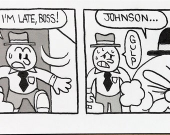 Late Again - Original Comic Strip