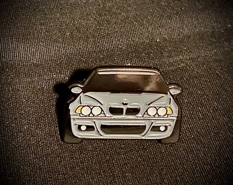BMW Bavarian Motor Works enamel lapel hat pin tiny mini pin rare automotive car