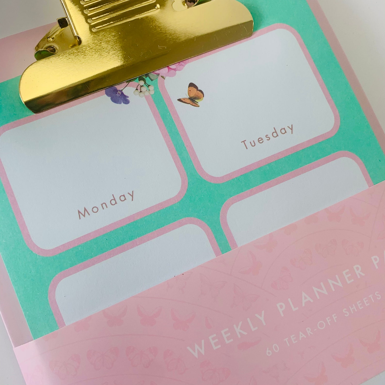 Weekly Planner Pad and Clipboard Etsy