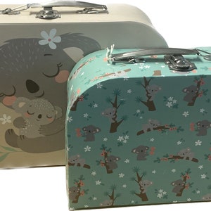 Set of 3 Koala storage suitcase set