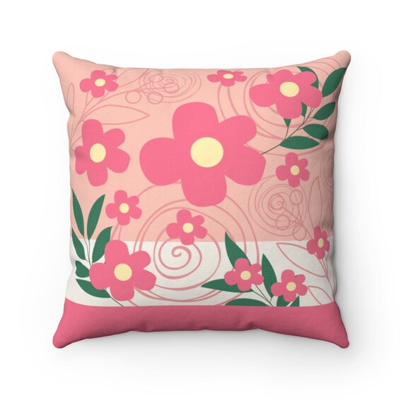 Cute Throw Pillows Living Room Decorative Cushions Pink Etsy