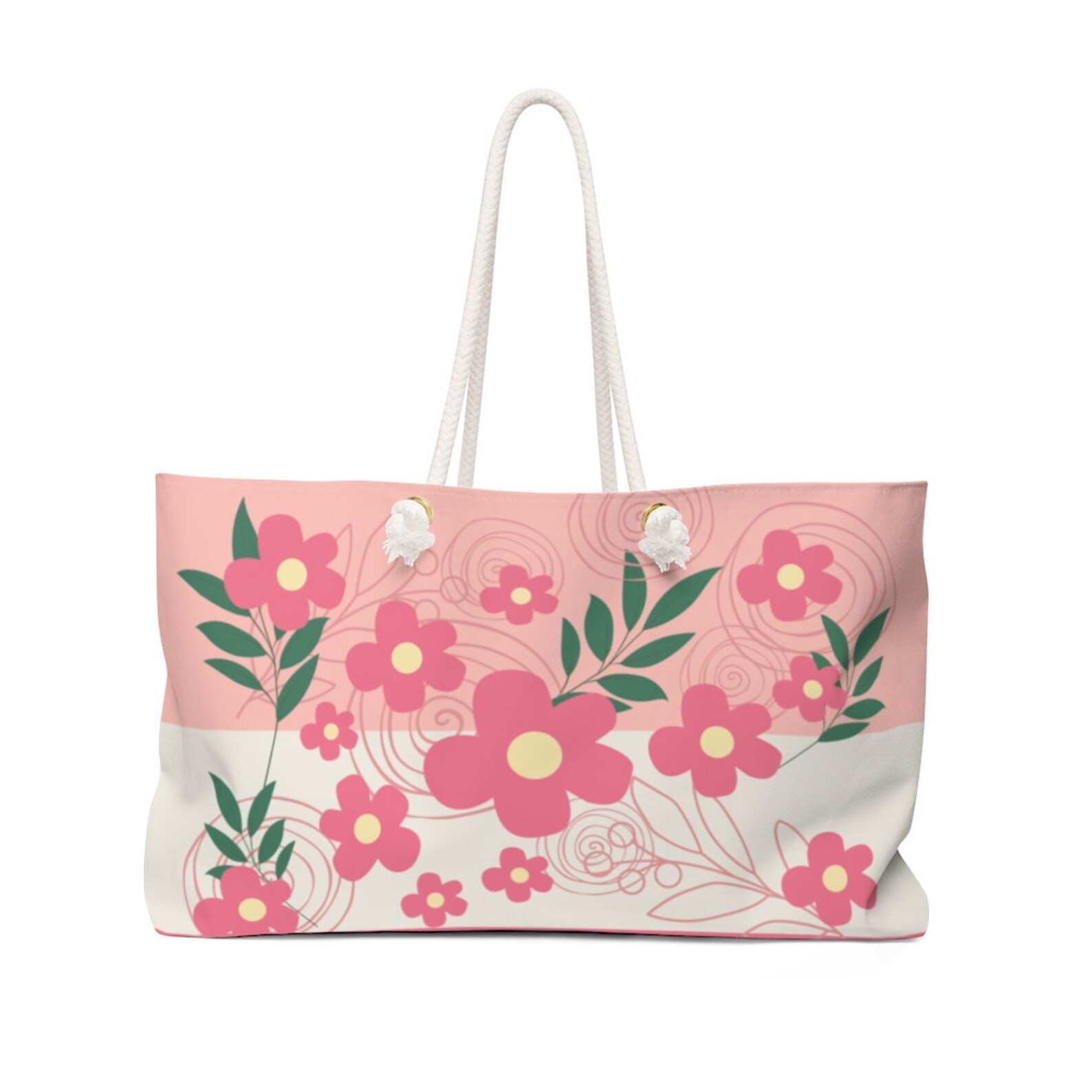 Cute Beach Bag Summer Bag Beach Tote Bag for Woman Floral Etsy