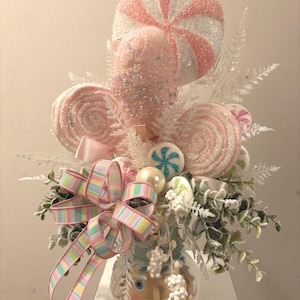 Christmas Table Top, Floral Centerpiece, Holiday Gift Centerpiece, Christmas Floral Decor, Holiday Home Decor, Glam Centerpiece