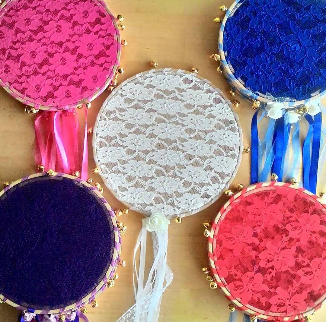 Lace Tambourine Wedding Tambourine Bridesmaid Lace Hoop Etsy